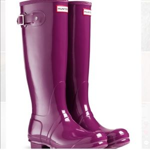 Hunter Original Tall Rain‎ Boot in Gloss Violet 6